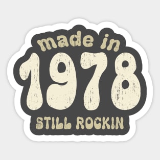 Made in 1978 still rocking vintage numbers Sticker